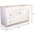 Design House Wyndham 48 in. 2-Door 4-Drawer Bath Vanity Cabinet Only in Semi-Gloss White (Ready to Assemble)