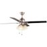 Hampton Bay Malone 54 in. LED Brushed Nickel Ceiling Fan with Light