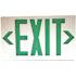 Commercial Electric 3.0-Watt 4.8-Volt Integrated LED Brushed Aluminum Red/Green Exit Sign 120-Volt/277-Volt