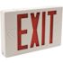 Sylvania 15-Watt Equivalent Dual Voltage Integrated LED White Exit Sign with Emergency Battery Backup with Red Letters