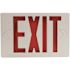 Sylvania 15-Watt Equivalent Dual Voltage Integrated LED White Exit Sign with Emergency Battery Backup with Red Letters