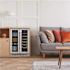 NewAir 24 Inch Premium Built-In Dual Zone French Door Wine And Beverage Fridge