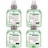 GoJo Green Certified Foam Hand, Hair & Body Wash, Melon Scent, 1250 mL Refill for FMX-12 Push-Style Dispenser (Pack of 4)