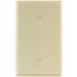 Titan3 Ivory Smooth 1-Gang Blank Standard Metal Wall Plate