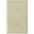 Titan3 Ivory Smooth 1-Gang Blank Jumbo Metal Wall Plate