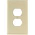 Titan3 Ivory Smooth 1-Gang Duplex Standard Metal Wall Plate