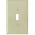 TITAN Ivory Smooth 1-Gang Toggle Jumbo Metal Wall Plate