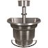 Bradley CLASSIC Stainless Steel 36 in. Single Compartment Half Basin Handwashing Sink