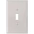 TITAN White Smooth 1-Gang Toggle Jumbo Metal Wall Plate