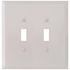 TITAN White Smooth 2-Gang Toggle Jumbo Metal Wall Plate