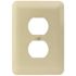 Titan3 Ivory Smooth 1-Gang Duplex Maxi Metal Wall Plate