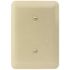 Titan3 Ivory Smooth 1-Gang Blank Maxi Metal Wall Plate