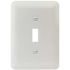 Titan3 White Smooth 1-Gang Toggle Maxi Metal Wall Plate