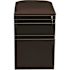 Hirsh 20 in. D 2-Drawer Black/Black Metal Letter Width 15 in. W Mobile Pedestal File Cabinet Box-File and Seat Cushion