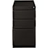 Hirsh 23 in. D 3-Drawer Black Metal Letter Width 15 in. W Mobile Pedestal File Cabinet Box-Box-File