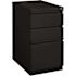 Hirsh 23 in. D 3-Drawer Black Metal Letter Width 15 in. W Mobile Pedestal File Cabinet Box-Box-File