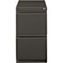 Hirsh 20 in. D 2-Drawer Charcoal Metal Letter Width 15 in. W Mobile Pedestal File Cabinet File File