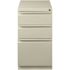 Hirsh 20 in. D 3-Drawer Light Gray Metal Letter Width 15 in. W Mobile Pedestal File Cabinet Box-Box-File