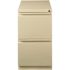 Hirsh 23 in. D 2-Drawer Putty Mobile Metal Letter Width 15 in. W Pedestal File Cabinet File-File