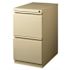 Hirsh 23 in. D 2-Drawer Putty Mobile Metal Letter Width 15 in. W Pedestal File Cabinet File-File