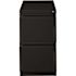 Hirsh 23 in. D 2-Drawer Black Mobile Metal Letter Width 15 in. W Pedestal File Cabinet File-File