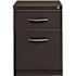 Hirsh 20 in. D 2-Drawer Charcoal Metal Letter Width 15 in. W Mobile Pedestal File Cabinet Box-File with Arch Pull