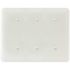 Titan3 White Smooth 3-Gang Blank Princess Metal Wall Plate