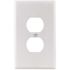 Titan3 White Smooth 1-Gang Duplex Standard Metal Wall Plate