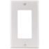 Titan3 White Smooth 1-Gang Rocker Standard Metal Wall Plate