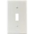 TITAN White Smooth 1-Gang Toggle Standard Metal Wall Plate