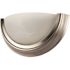 1-Light Indoor Brushed Nickel Wall Sconce Lighting with Alabaster Swirl Glass