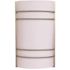 2-Light Indoor Brushed Nickel Wall Sconce Lighting with Frosted White Glass
