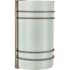 2-Light Indoor Brushed Nickel Wall Sconce Lighting with Frosted White Glass