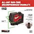 Milwaukee 100 ft. REDLITHIUM Lithium-Ion USB Green Rechargeable Cross Line Laser Level with Charger