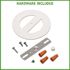 240 Degree LED Motion Sensor Light Outdoor White Twin Head Flood Security Light 1200 to 2400 Lumens Driveway Walkway