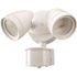 240 Degree LED Motion Sensor Light Outdoor White Twin Head Flood Security Light 1200 to 2400 Lumens Driveway Walkway