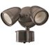 240 Degree LED Motion Sensor Light Outdoor Bronze Twin Head Flood Security Light 1200 to 2400 Lumens Driveway Walkway