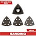 Milwaukee 3-1/2 in. Sandpaper Oscillating Sanding Accessories Kit (10-Piece)
