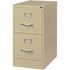 Hirsh 25 in. D 2-Drawer Putty Metal Letter Width 15 in. W Vertical File Cabinet Commercial Grade
