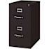 Hirsh 25 in. D 2-Drawer Black Metal Letter Width 15 in. W Vertical File Cabinet Commercial Grade