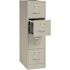 Hirsh 25 in. D 4-Drawer Light Gray Metal Letter Width 15 in. W Vertical File Cabinet Commercial Grade