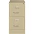 Hirsh 22 in. D 2-Drawer Putty Metal Letter Width 15 in. W Vertical File Cabinet, Commercial Grade
