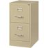 Hirsh 22 in. D 2-Drawer Putty Metal Letter Width 15 in. W Vertical File Cabinet, Commercial Grade