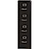 Hirsh 26.5 in. D 4-Drawer Black Metal Letter Width 15 in. W Vertical File Cabinet