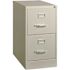 Hirsh 26.5 in. D 2-Drawer Light Gray Metal Letter Width 15 in. W Vertical File Cabinet Commercial Grade