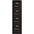 Hirsh 25 in. D 4-Drawer Black Metal Letter Width 15 in. W Vertical File Cabinet Commercial Grade