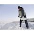 Bigfoot 48 in. Aluminum Handle with Polyethylene Blade 3.3 lbs. Combination Snow Shovel Nylon Edge