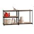Iron Horse Riveted Garage Storage Shelving Unit, 5-Shelf Steel Black Unit, 48 in. W x 72 in. H x 18 in. D