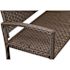 BALKENE HOME Miles 47 in. 2-Person Mocha All Weather Wicker Outdoor Patio Bench