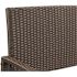BALKENE HOME Miles 47 in. 2-Person Mocha All Weather Wicker Outdoor Patio Bench